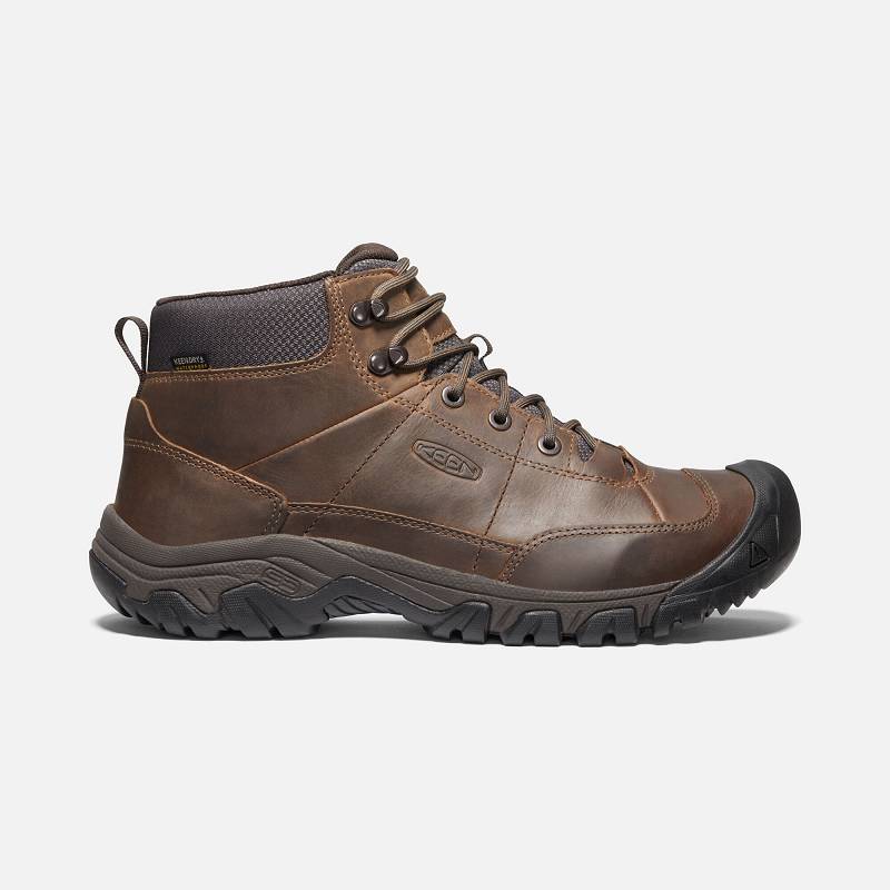 Keen Targhee III Waterproof Stiefeletten Herren DE-01752 Shitake/Forest Night - Keen Herrenschuhe Br